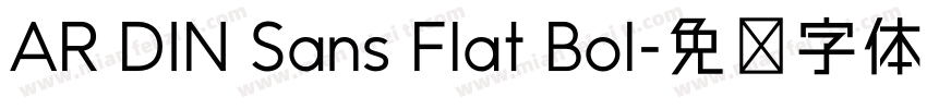 AR DIN Sans Flat Bol字体转换